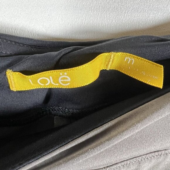 Lole women’s size Medium‎ gray and black activewear drawstring pants sustainable - Picture 6 of 9